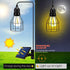 9.8FT Bulb 3000K Solar Lights Outdoor Dusk to Dawn Shed Light Extension Cable Solar Powered Pendant Waterproof