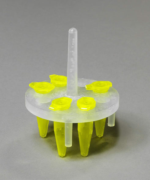 SP Bel-Art ProCulture Round Microcentrifuge Floating Bubble Rack; For 1.5ml Tubes, 8 Places, Fits 400ml Beakers