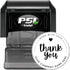Packages 1-5/8" Custom Thanks Stamper Personalized Pre-Inked Round Pre-Inked Heartfelt Gratitude Stamp for Small
