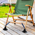 4pcs KALLORY Folding Chair Leg Protectors Non-Slip Furniture Leg Caps Floor Protectors for Camping Chairs and Tables