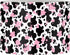 Yzaoxia Cute Cow Drum Light Shade Black and Pink Lamp Shade for