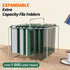 Plastic Hanging File Folders, 12 Pack, Letter Size, Reinforced Hang Folders, Designed for Home and Office, Green