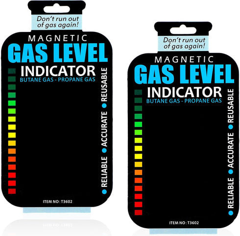 YBEATY 2 Pcs Magnetic Gas Level Indicator Reusable Propane Tank Gauge Fuel Level Indicators Sticker Tank Gauge