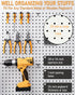 INCLY 120 Pack Black Pegboard Hooks, 4/6/8 Inch Accessories for 1/8“ and 1/4" Pegboard Hanging Tools