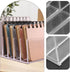 DOITOOL Acrylic File Organizer and Bookends for Desk, Desktop Book Storage Holder with Sturdy Book Rack, Office