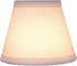 Aspen Creative 32059-2A, 3" 5" 4" Set 2 Hardback Empire Clip-On Chandelier Lamp Shade, Off-White, Top x Bottom x Slant