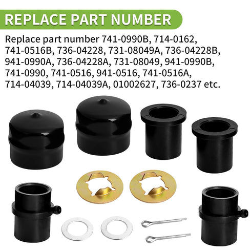 941-0990B Front Wheel Bearing Rebuild Kit for Cub Cadet MTD Craftsman Troy-Bilt Lawn Mower, 12 Pcs
