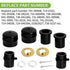 941-0990B Front Wheel Bearing Rebuild Kit for Cub Cadet MTD Craftsman Troy-Bilt Lawn Mower, 12 Pcs