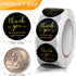 Thank You Round Stickers for Supporting My Small Business, Adhesive Labels, 3-Color, 1 inch (2000 Pcs, 4 Rolls)
