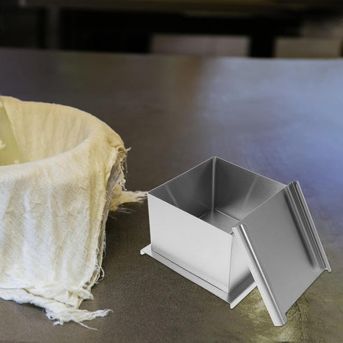 304 KALLORY Stainless Steel Tofu Maker and Press Mold Small Size Food-grade Bean Curd Making Tool for Homemade Tofu DIY