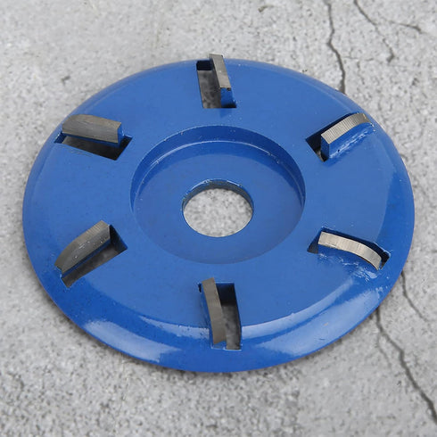 Wood Carving Disc, Steel 6-Teeth Shaping Disc, Woodworking Milling Cutter for Angle Grinder Accessories