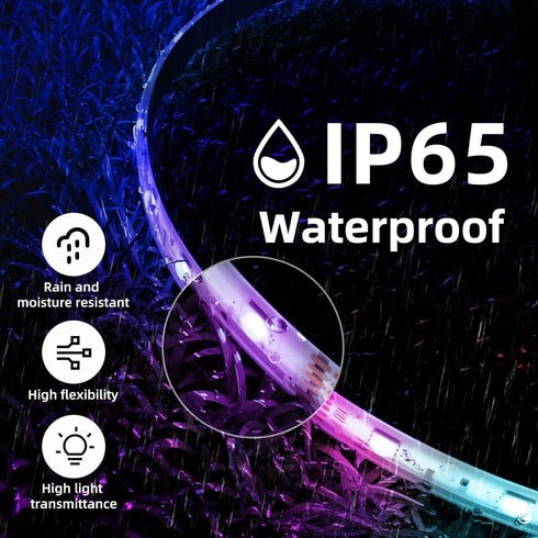 16.4ft 150 44 12v DAYBETTER Waterproof Led Lights for Bedroom, Led Strip Lights, LEDs Color Changing RGB Keys Remote