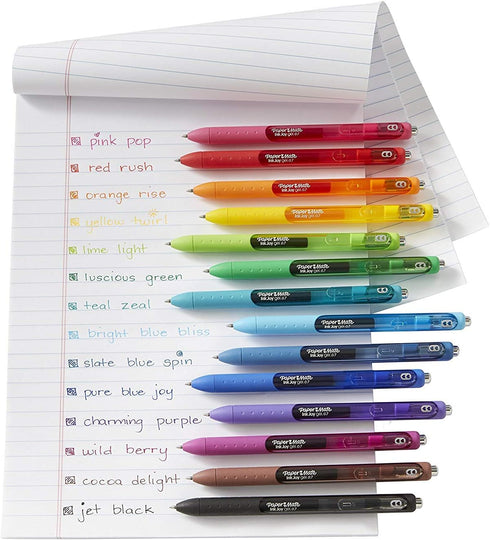 Paper Mate Inkjoy Gel Retractable Pens, Pack of 10, Blue, Medium Point