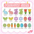 Eaasty 60 Pcs Easter Bulletin Board Decorations Religious Spring Bulletin Board Sweet Classroom Spring Easter Cutouts Including Butterfly Rabbit Carrot Easter Egg Flower Tulip for Classroom