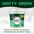 (8.4 lbs) Gritty Green Sweeping Compound with Sand Effective Dust Control on Cement & Unfinished Floors, Grit and Sand