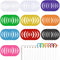 Aysatogc 50Pcs Loose Leaf Binder Rings, 0.78'' Colorful Plastics Loose Leaf Book Rings