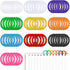 Aysatogc 50Pcs Loose Leaf Binder Rings, 0.78'' Colorful Plastics Loose Leaf Book Rings