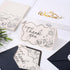 50 Pack Whaline Wedding Thank You Cards Vintage Black Bow Cake Thank You Blank Note Card Greeting Cards with Envelope