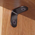 12pcs Black L Bracket Stainless Steel Corner Braces 30 x 30mm Heavy Duty Right Angle Brackets with 30pcs Screws for