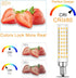 Dimmable E12 Bulb 100W E12 Bulb,3000K White,AC120V 10W 1100 T4 Bulbs Lamp,4 Pack Led Equivalent Long Warm Lumen LED