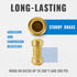 SUNGATOR 3/4 Inch Check Valve, No Lead Brass Push-to-Connect Plumbing Fittings for Pex Pipe, Copper, CPVC, PE-RT, Pack
