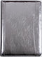Glossy Silver Eco-Friendly Leather A4 Portfolio, Zipper, 5 Card Slots, 1 iPad and 1 Cell Phone Pockets, 3 Ring Binder