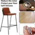 bociloy 16PCS 3/4Inch ID Transparent Chair Leg Caps, Silicone Round Furniture Table Feet Covers, Clear Chair Leg Tips