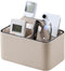 Caddy Organizer with Handle, PU Leather Remote Control Holder Desk Caddy, Portable