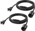 Cable Matters 2-Pack Plug in Hanging Light Cord with Switch - 8ft,