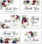 Hadley Designs 24 Sympathy Thank You Cards with Envelopes, Navy Burgundy Floral Bereavement Note, Personalized Memorial