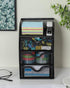 EasyPAG Mesh Desk Supplies Organizer with 3 Drawer, Office Desktop Organizers and Accessories Stationery Caddy, Black