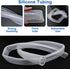 1"ID 1"ID 1-1/4"OD 3.6 Silicone Tubing, Food Grade x Silicone Tube Ft Clear Flexible Clear Tubing High Temperature