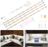 WOBANE LED Under Cabinet Lighting Kit,Flexible LED Ribbon Lights Bar,Under Counter Lights
