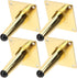 NUOBESTY 4pcs Golden Metal Furniture Legs Tapered Replacement Sofa Couch Cabinet Table