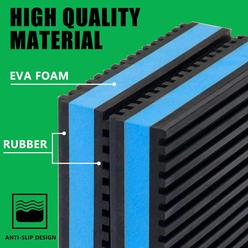 Forestchill Anti Vibration Pads, 3" × 3" × 7/8" Heavy Duty Rubber Isolation Pads for Air Compressor, HVAC, Treadmill