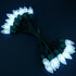C9 25 25 Count 12" Bulbs Set YULETIME Cool White LED Christmas Lights, Feet Spacing Faceted Strawberry UL Certified