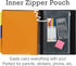 Samsill 2 Pack Deluxe 24 Pocket Spiral Project Folder Organizer with 12 Dividers and Zipper Pouch in Fashion Colors