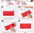 TaoBary 200 Pcs #10 Green Red Envelopes, Self Adhesive Business Envelopes for Cash, Standard Envelopes for Office