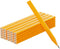 25 Pack Carpenter Pencils with Ruler - Flat Yellow Octagonal Woodworking Pencils