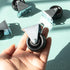 Framendino 4 Pack Heavy Duty Rubber Casters - 1.5 Inch Non-Swivel Top Plate for Furniture, Black