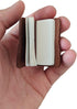Miniature Notebook - Handmade Leather Cover with Book Insert, Portable Travel Sized Journal. by Myceke