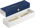 Waterman Allure Ballpoint Pen - Citron Yellow Matte Lacquer with Chrome Trim - Medium Point Blue Ink with Gift Box