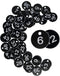 StayMax Plastic ID Tags Without Key Rings, Engraved Number Keys (1-100, Black)
