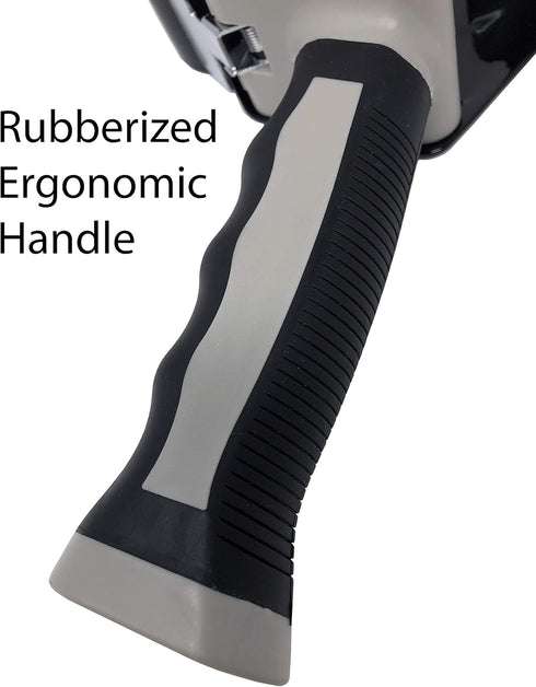 Clipco Tape Dispenser Gun with Packing Tape - Rubberized Handle (Pack of 3) (Black-Gray)