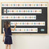 Boho Number Line Bulletin Board Border, 20 to 120 Math Decorations for Classroom, 34ft Learning Poster Supplies