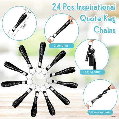 Estune 72 Pcs Christian Bible Gifts Set, Bulk Religious Notebooks, Scripture Quote Pens, Inspirational Keychain