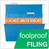 Blue Hanging File Folders, 50 Packs Reinforced Hang Folders for Home and Office Color Coded Organization