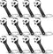Chumia 12 Pieces Adjustable Hand Wrench, Black Spanner Tool with Wide Jaw