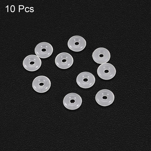uxcell Silicone O-Rings, 4mm OD 1mm ID 1.5mm Width VMQ Seal Gasket for Compressor Valves Pipe Repair, White, Pack of 10