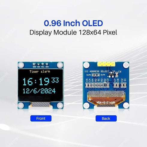 KEAcvise 3pcs 0.96 inch ssd1306 i2c OLED Display Screen Module - Compact self-Luminous mini LCD Screen for arduino